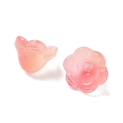 Transparent Glass Beads Caps GLAA-B028-01I-1