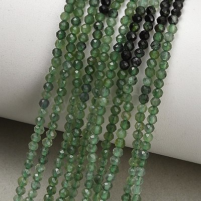Gradient Color Natural Green Jade Beads Strands GG-CBA77FB-B03-2mm-1