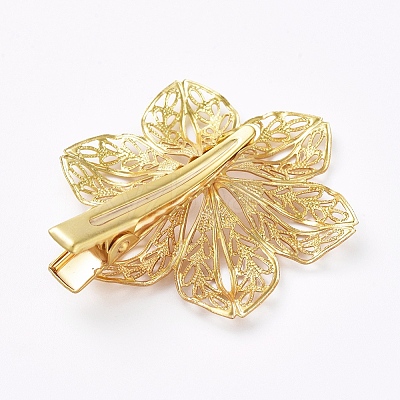 Hair Accessories Iron Alligator Hair Clip Findings IFIN-L035-03G-1