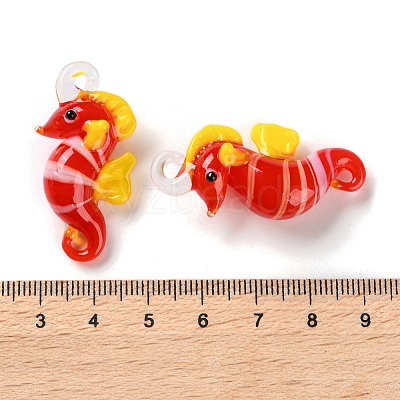Handmade Lampwork Pendants LAMP-S068-08B-1