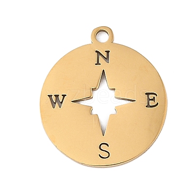 Ion Plating(IP) 304 Stainless Steel Pendants STAS-T044-236G-01-1