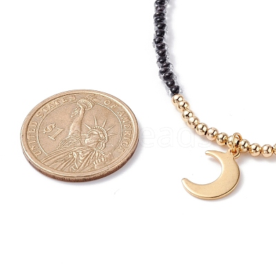 Star & Moon Pendant Necklaces Set for Teen Girl Women NJEW-JN03738-01-1