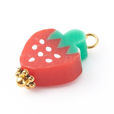 Polymer Clay Pendants PALLOY-JF00684-1