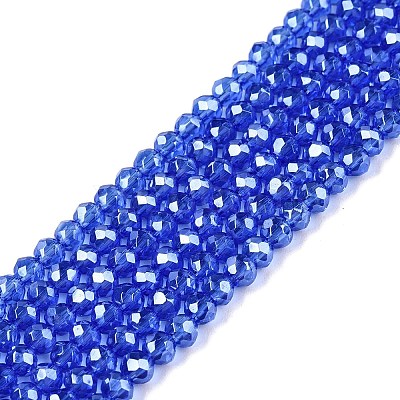 Electroplate Glass Beads Strands EGLA-A044-T2mm-A31-1