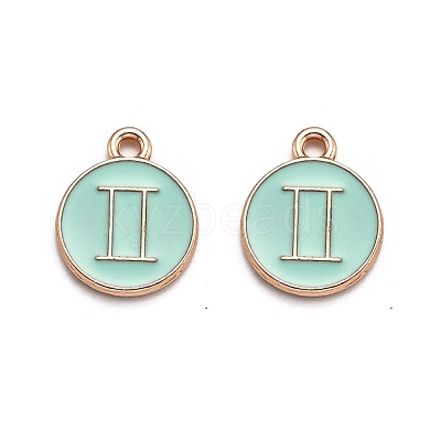 Alloy Enamel Pendants ENAM-S124-01B-15I-1