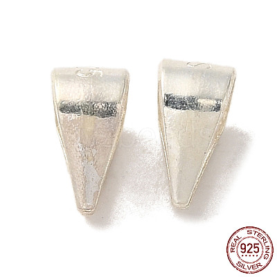 925 Sterling Silver Snap on Bails STER-K177-04B-S-1