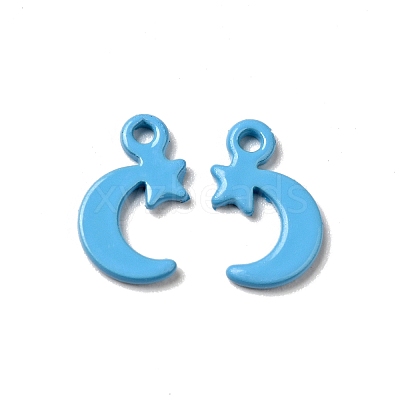 Spray Painted 201 Stainless Steel Charms STAS-G304-20A-1