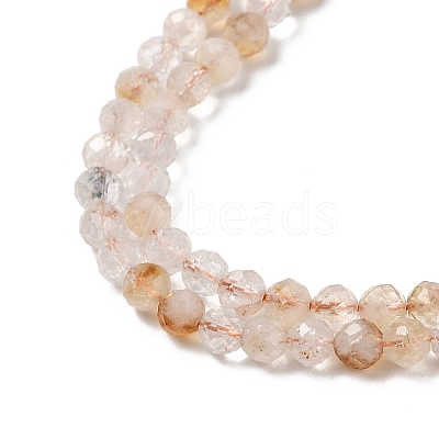 Natural Citrine(Heated) Beads Strands G-K366-C11-4mm-1