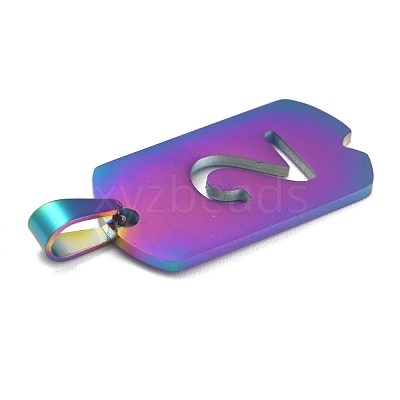 Ion Plating(IP) 304 Stainless Steel Pendants STAS-O127-A02-1