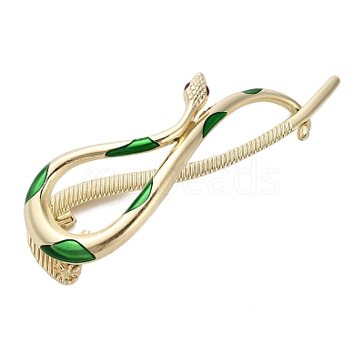 Aolly and Enamel Claw Hair Clips LS-AJEW-M007-01G-1