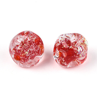 Handmade Foil Lampwork Beads FOIL-T007-01C-1