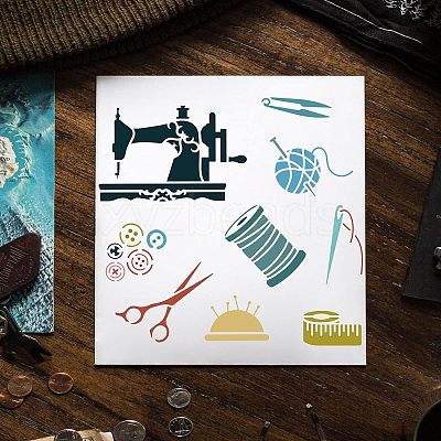 Large Plastic Reusable Drawing Painting Stencils Templates DIY-WH0202-443-1