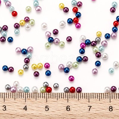 Imitation Pearl Acrylic Beads OACR-S011-3mm-M-1