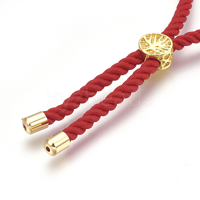 Cotton Cord Bracelet Making KK-F758-03-G-1