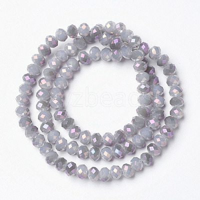 Electroplate Glass Beads Strands EGLA-A034-J4mm-G02-1