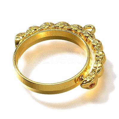 Alloy Open Back Bezel Pendants PALLOY-I223-17G-1