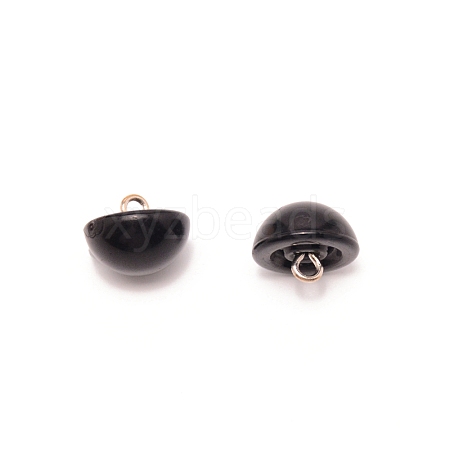 1-Hole Plastic Buttons BUTT-WH0022-06C-1