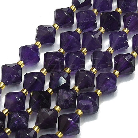 Natural Amethyst Beads Strands G-I376-C15-01-1