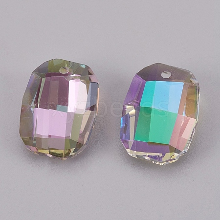 K9 Glass Rhinestone Pendants GLAA-K034-F08-A-1