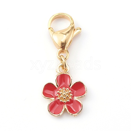 Zinc Alloy Enamel Pendants HJEW-JM00432-01-1