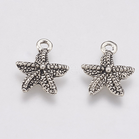 Tibetan Style Alloy Charms TIBE-T011-207AS-FF-1