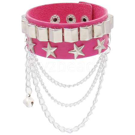 Punk Style Imitation Leather Bangles WG28DDA-22-1