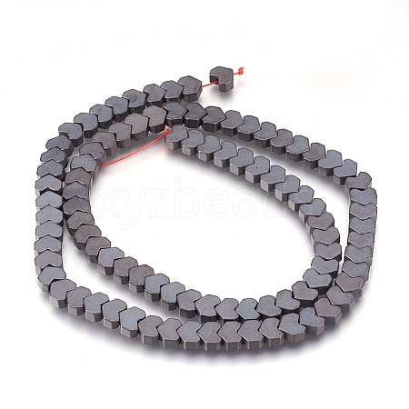 Non-magnetic Synthetic Hematite Bead Strands G-I208-06F-A-1