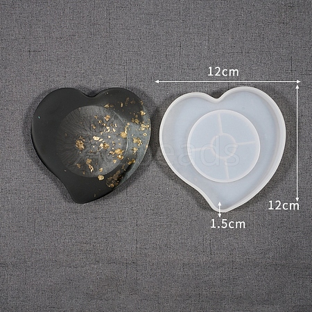 Heart Cup Mat Silicone Molds PW-WG43634-12-1