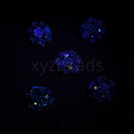 Acrylic Handmade Polymer Clay Rhinestone Beads FIND-Z036-01G-1