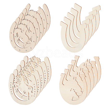 Unfinished Wooden Cutouts DIY-WH0430-141-1