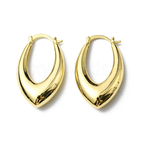 Rack Plating Brass Teardrop Stud Earrings EJEW-D055-11G-1