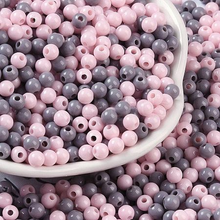 Opaque Acrylic Beads X1-OACR-H118-07B-09-1