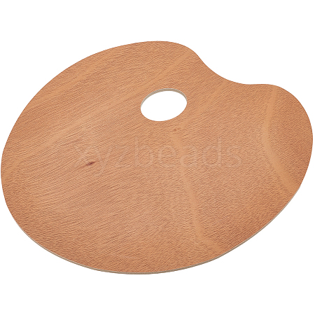 Oval Wood Color Palette AJEW-WH20098-001-1