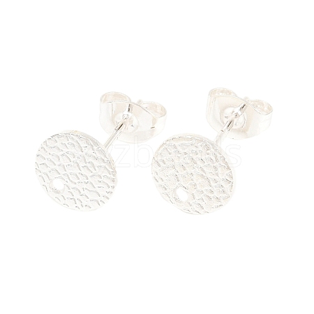 304 Stainless Steel Stud Earring Findings STAS-O119-15B-S-1