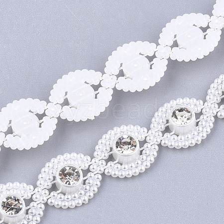 ABS Plastic Imitation Pearl Beaded Trim Garland Strand AJEW-S073-27-1