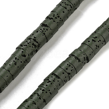 Natural Lava Rock Dyed Beads Strands G-K375-G05-01-1