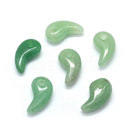 Natural Green Aventurine Pendants G-O175-33C-1