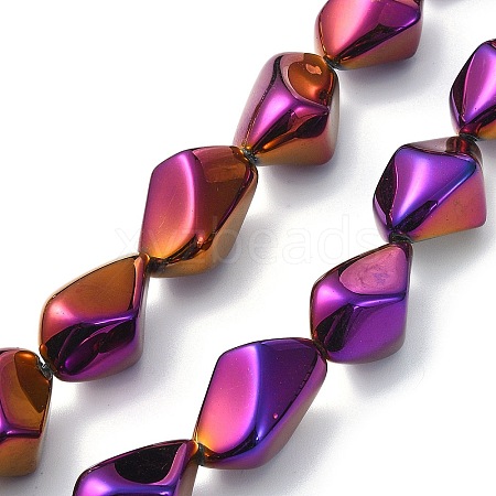 Full Plated Electroplate Glass Beads Strands EGLA-E060-01A-FP03-1