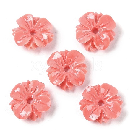 Synthetic Shell Dyed Beads SHEL-H005-17-1