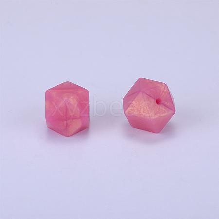 Hexagonal Silicone Beads SI-JX0020A-65-1