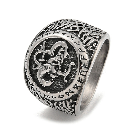 304 Stainless Steel Ring RJEW-B055-04AS-08-1