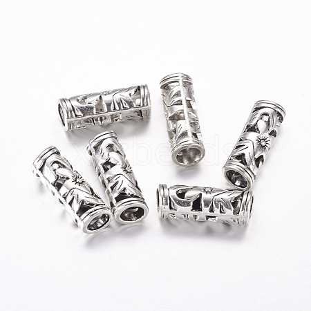Tibetan Style Hollow Tube Beads LS-LF10482Y-1