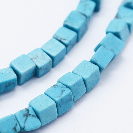 Synthetic Turquoise Beads Strands G-K260-08I-1