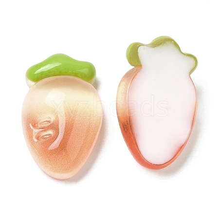 Translucent Resin Fruit Cabochons RESI-G072-03F-1