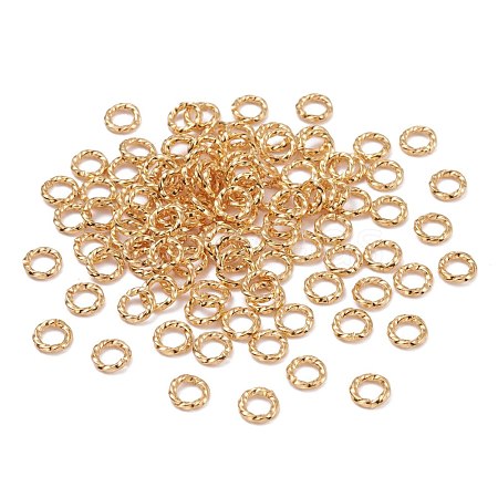 Brass Open Jump Rings KK-F824-110A-G-1