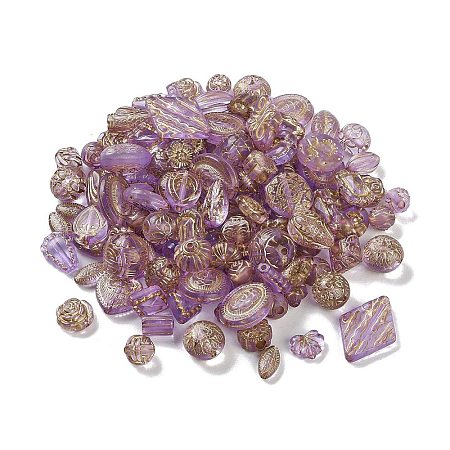 2 Bags Transparent Acrylic Beads MACR-PA0001-17C-1