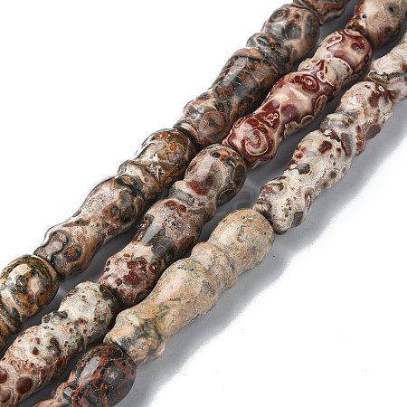 Natural Leopard Skin Jasper Beads Strands G-C135-C01-01-1