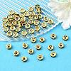 Brass Grade A Rhinestone Spacer Beads RSB036NF-10G-4