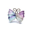 Butterfly Natural Fluorite Adjustable Rings PW-WGAFCCD-04-1