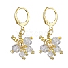 Butterfly 304 Stainless Steel Leverback Earrings for Women EJEW-MZ00380-3